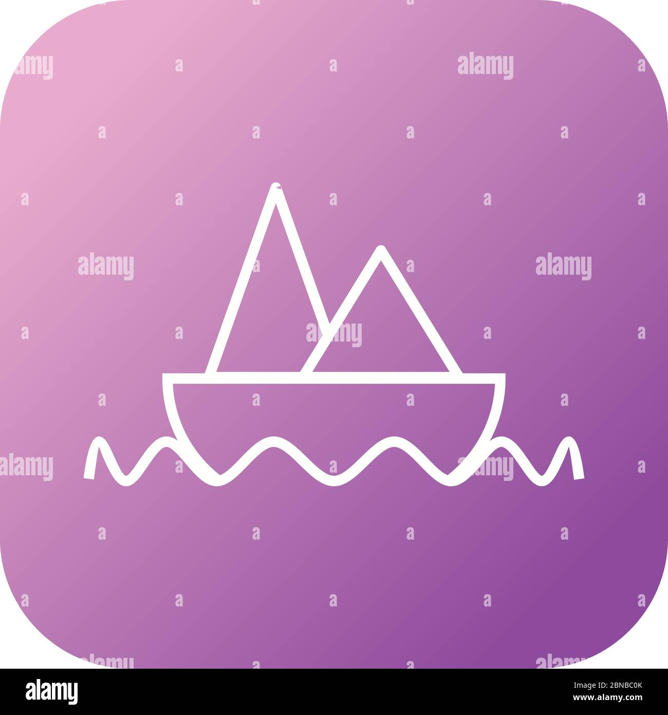Beautiful Boat Line Vector Icon Stock Vector Image & Art - Alamy