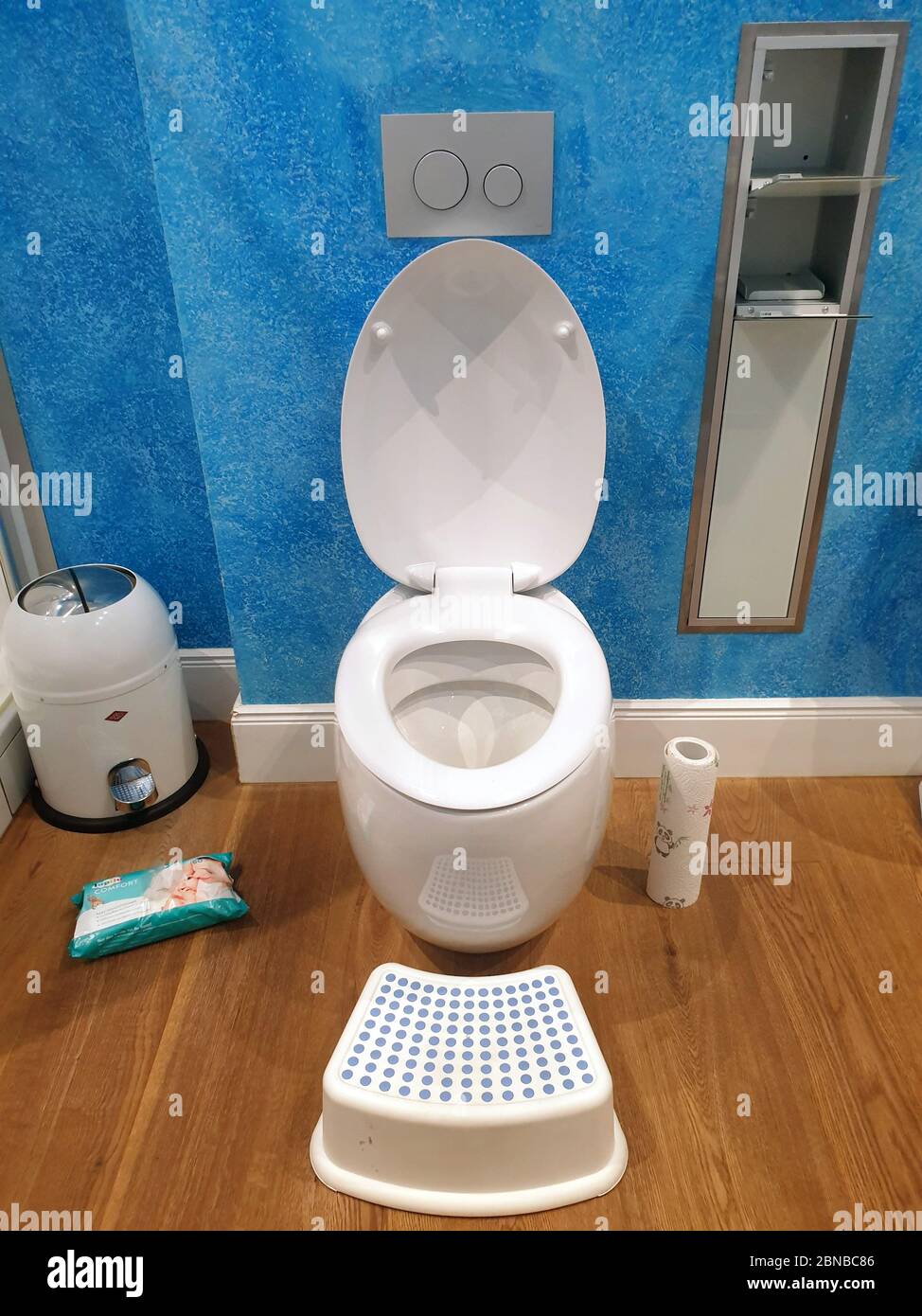 toilet with step, Germany Stock Photo Alamy