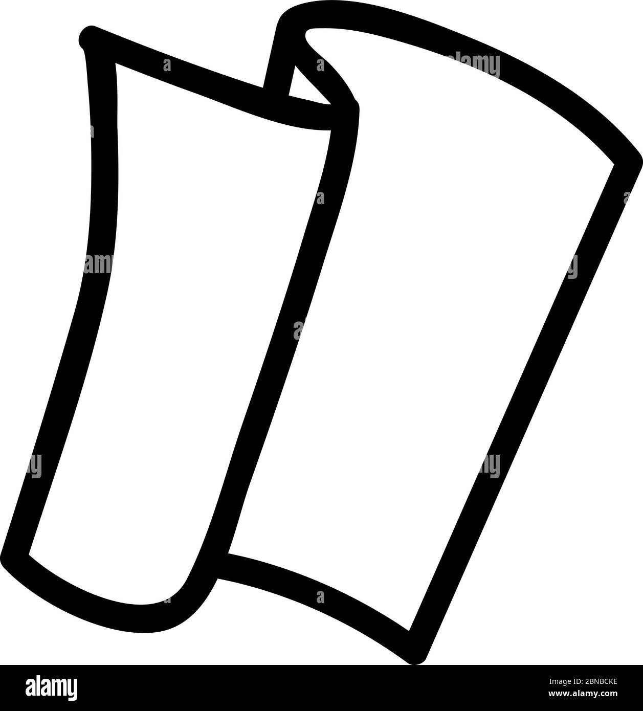 rolled up cleaning cloth icon vector outline illustration Stock Vector ...
