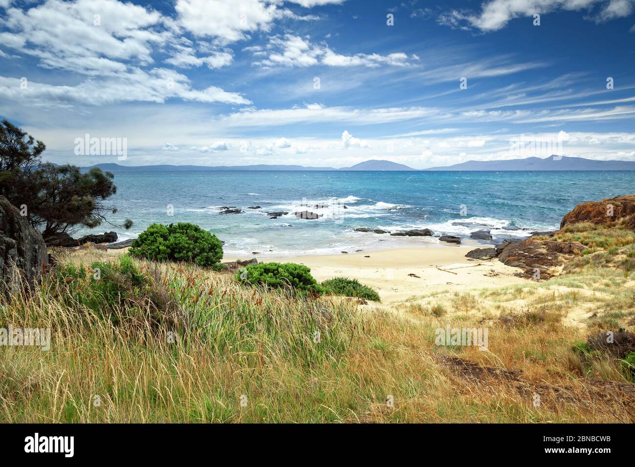 bay on Tasmania, Australia, Tasmania Stock Photo