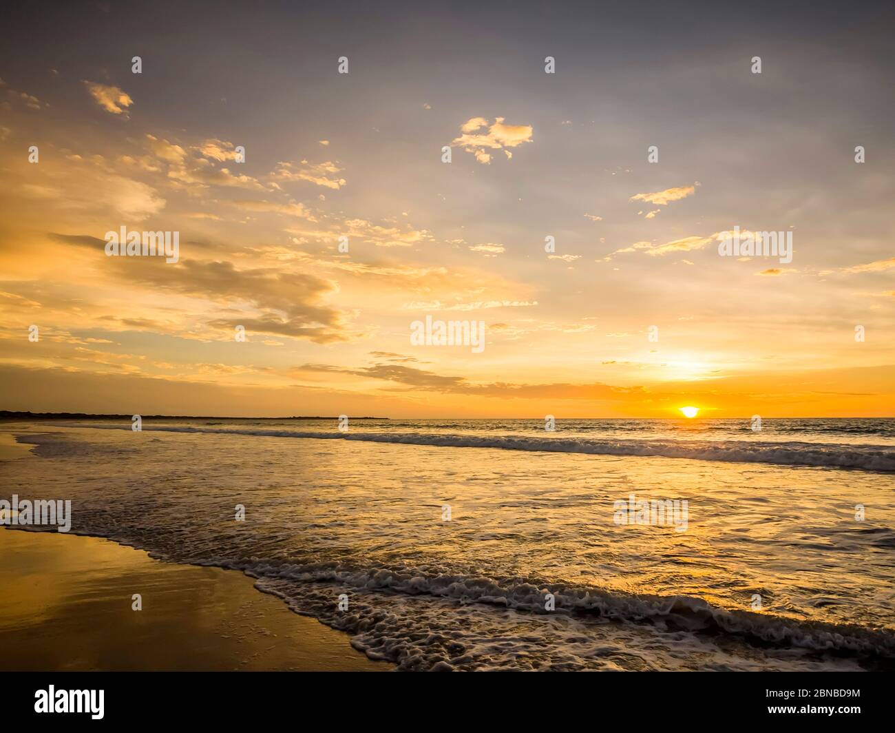 sunrise over the ocean of Australia, Australia Stock Photo