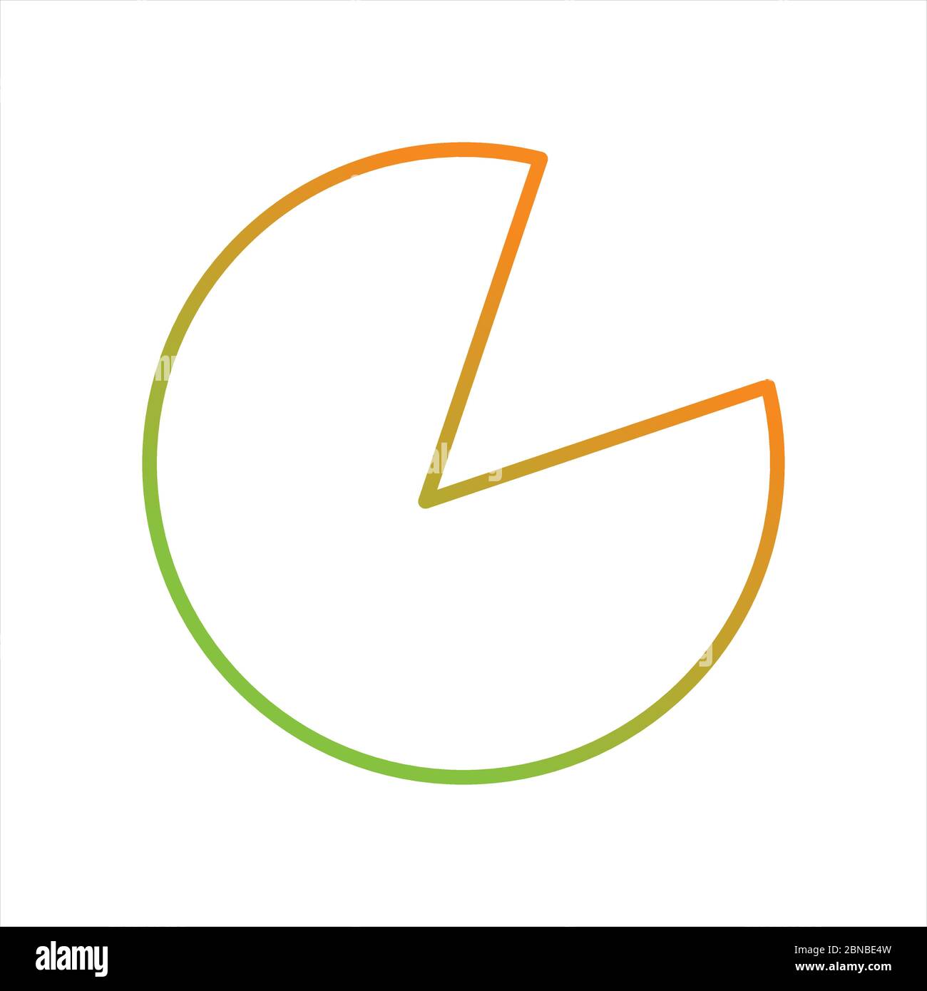 Beautiful Pie Chart Line Vector Icon Stock Vector Image & Art Alamy