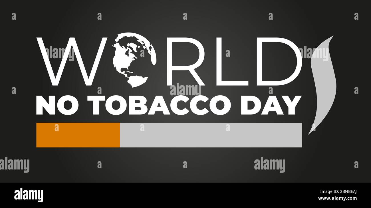 May 31st World No Tobacco Day. No Smoking Day Awareness. Poison of cigarette. Vector
