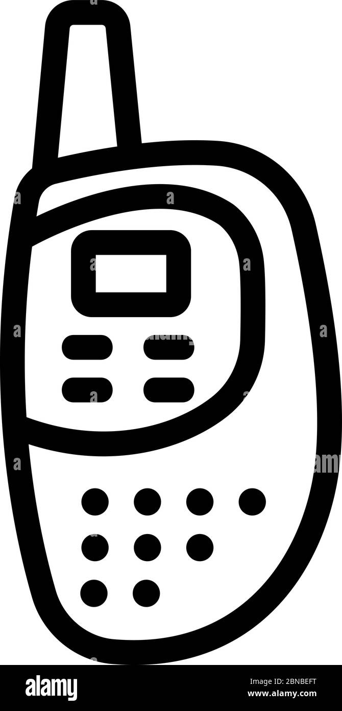 professional walkie talkie for communication icon vector outline ...