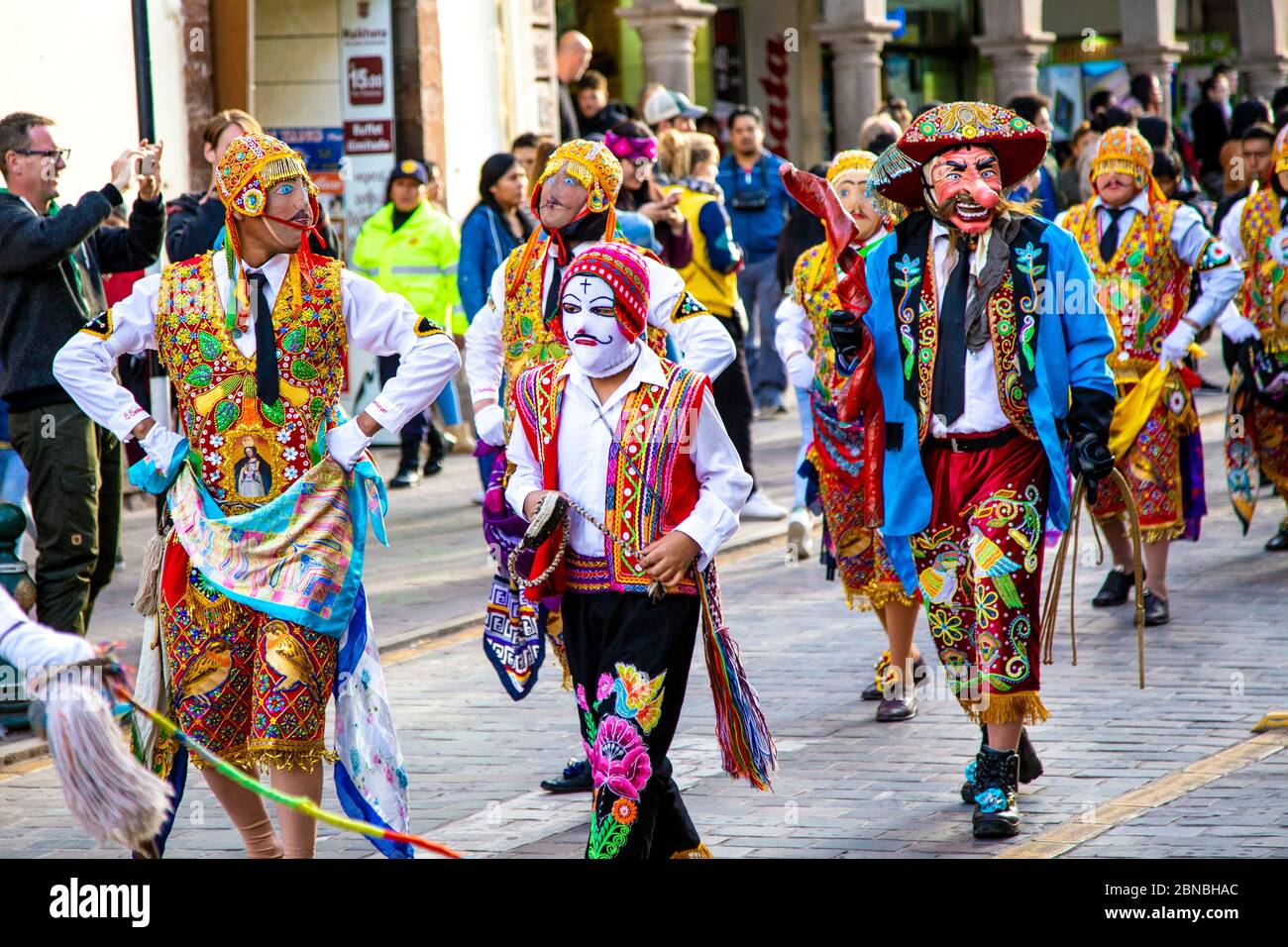 25 November 2018 - Festival parade in Cusco, Sacred Valley, Peru Stock Photo