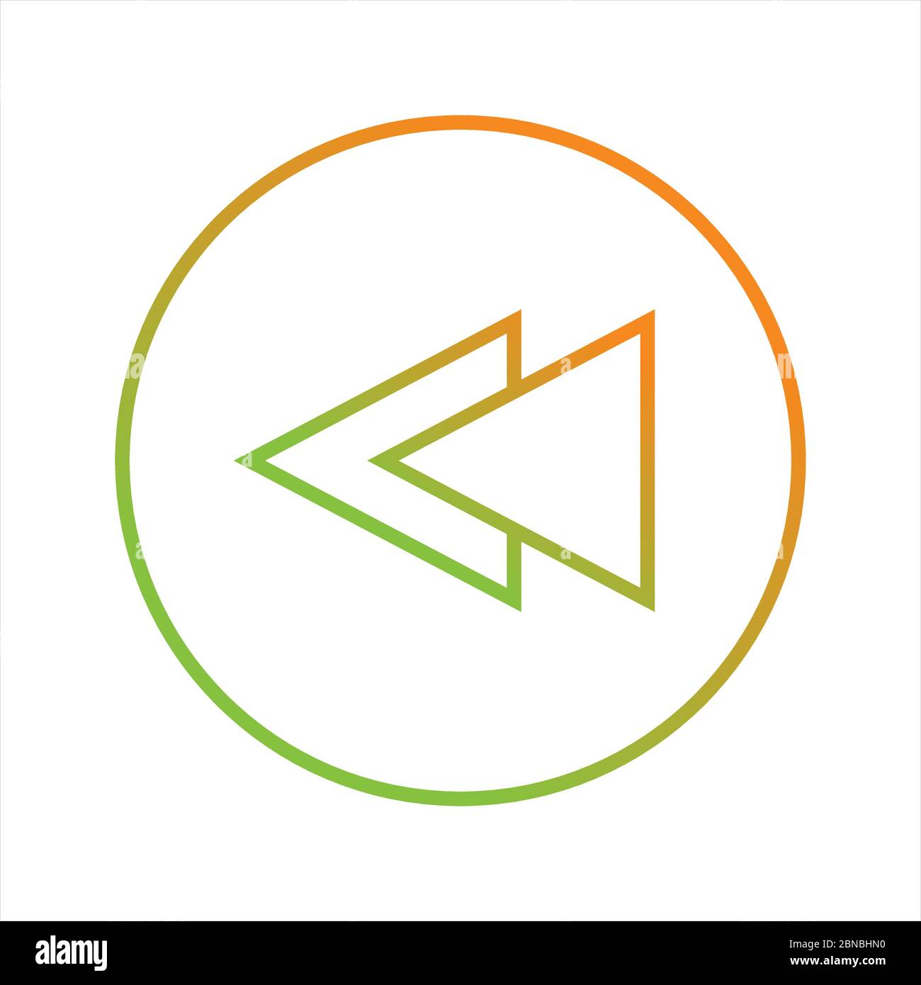 Beautiful Arrow Back Line Vector Icon Stock Vector Image & Art - Alamy