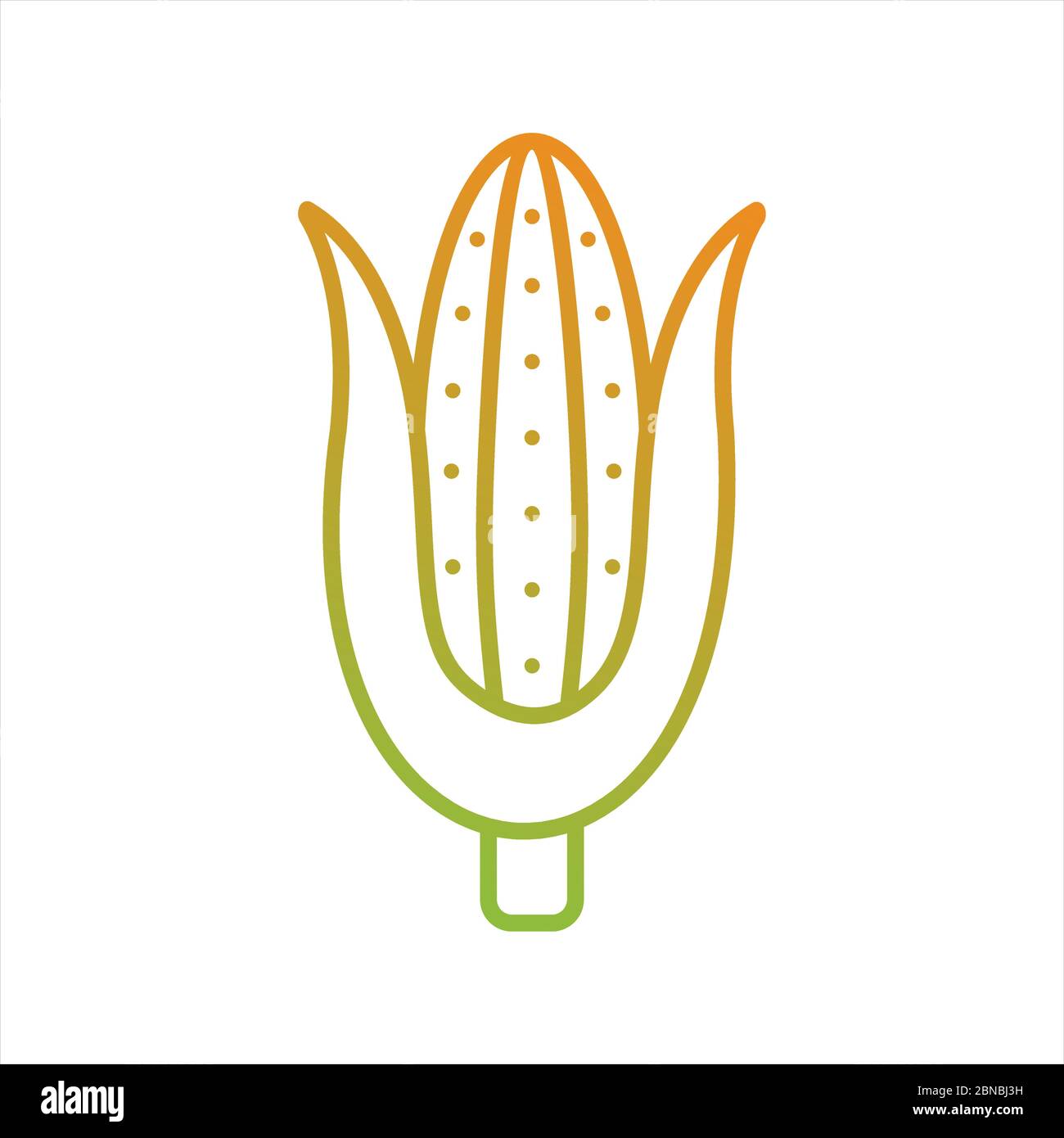 Beautiful Corn Line Vector Icon Stock Vector Image & Art - Alamy
