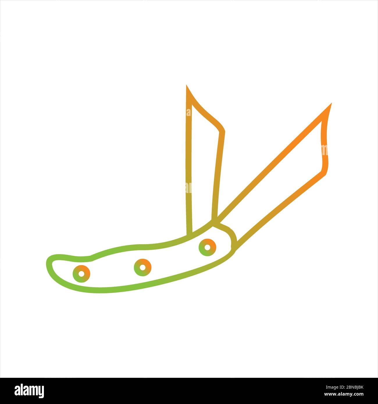Beautiful Knife Line Vector Icon Stock Vector Image & Art - Alamy