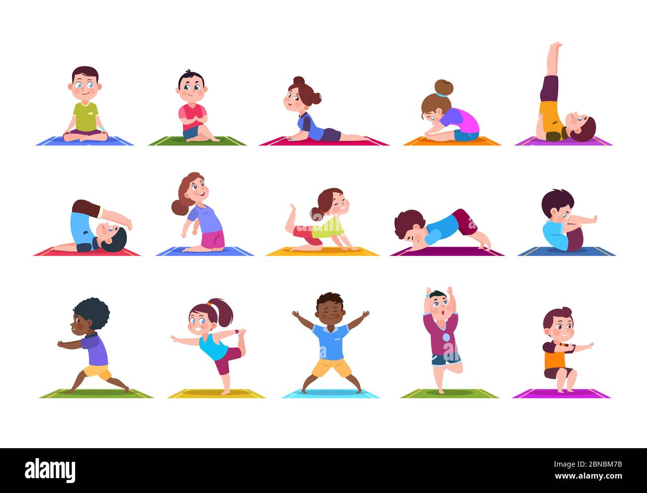 Yoga cartoon Cut Out Stock Images & Pictures - Alamy