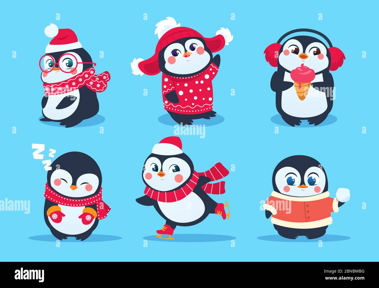 Penguins. Christmas penguin characters in winter clothes. Xmas holiday cute vector cartoon mascots. Cartoon christmas animal penguin illustration Stock Vector Image & Art - Alamy Penguins. Christmas penguin characters in winter clothes. Xmas holiday cute vector cartoon mascots. Cartoon christmas animal penguin illustration Stock Vector Image & Art - Alamy