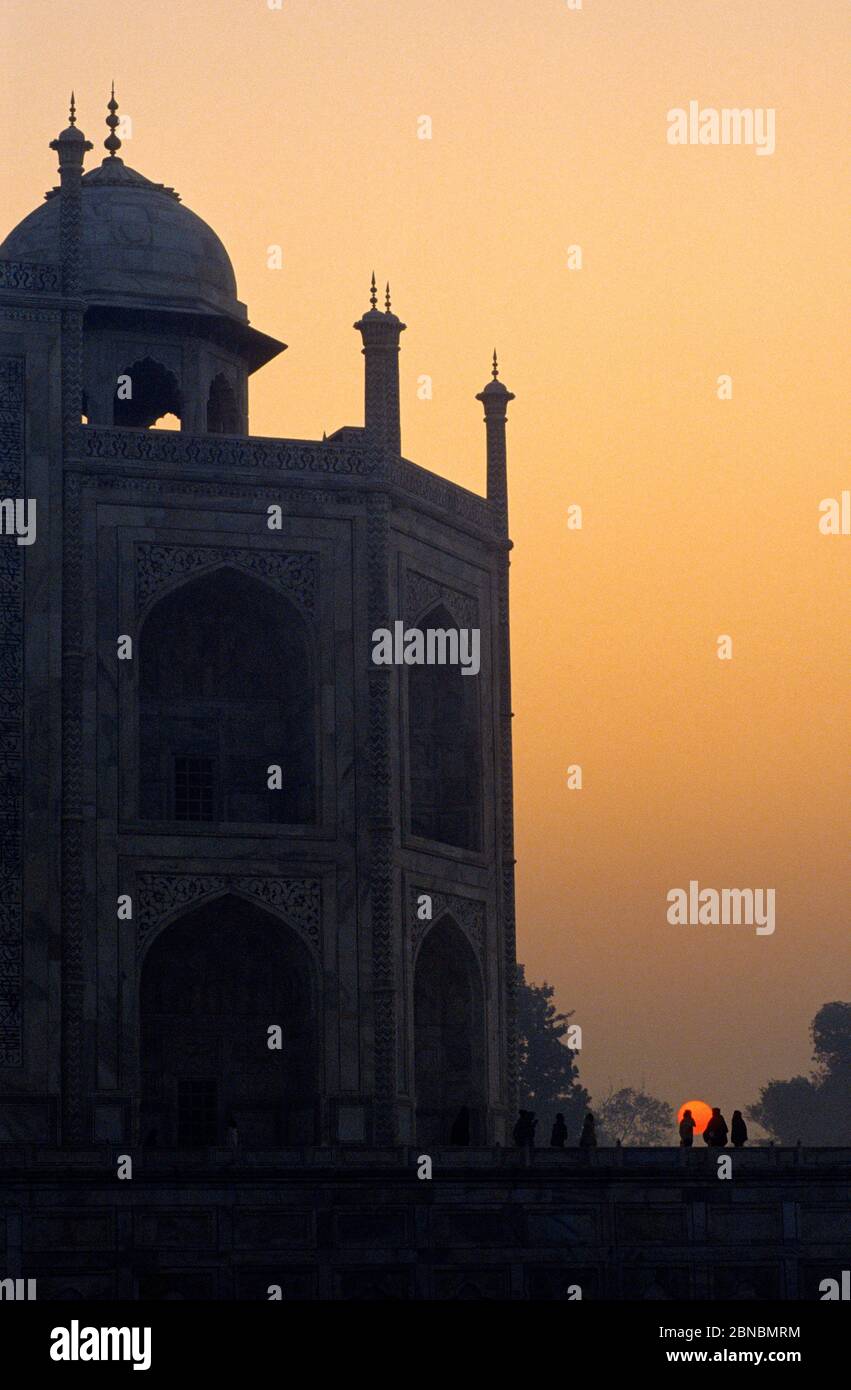 Taj Mahal mausoleum.Agra. Uttar Pradesh.India. Stock Photo