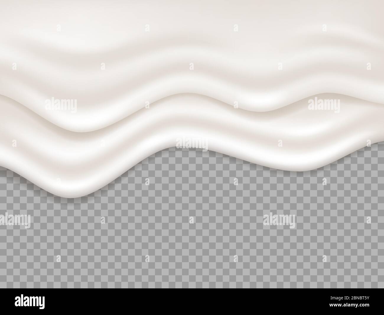 White cream. Milk creamy liquid, yogurt splash. Dripping foam, dessert