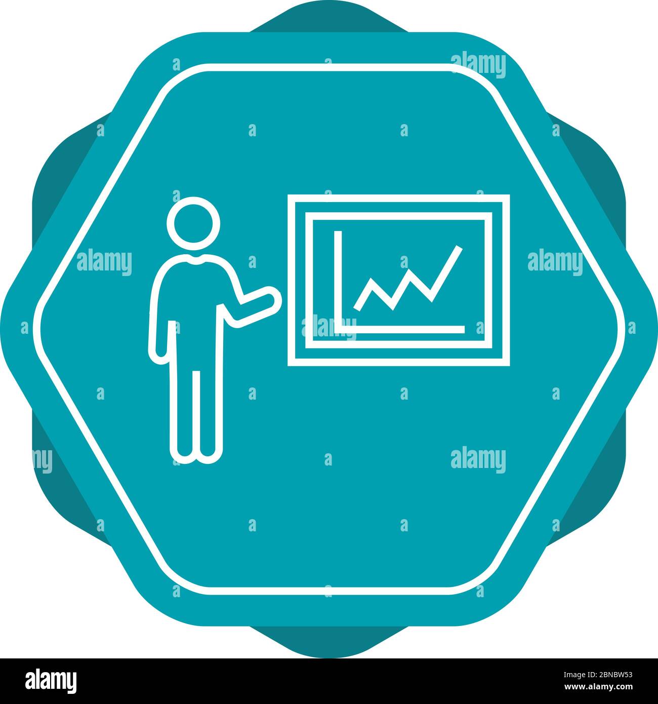 Beautiful Presentation Line Vector Icon Stock Vector Image & Art - Alamy