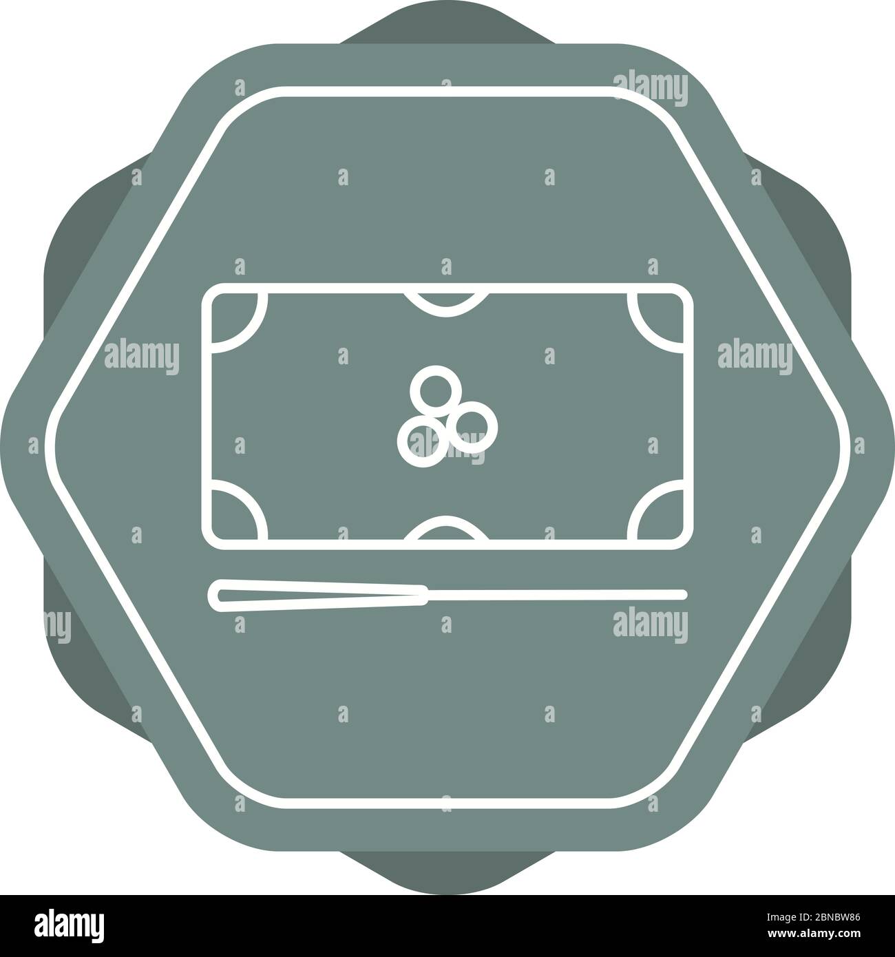 Beautiful Billiards Line Vector Icon Stock Vector Image & Art - Alamy