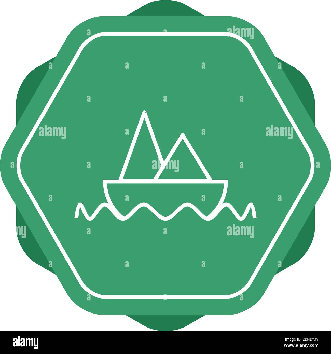 Beautiful Boat Line Vector Icon Stock Vector Image & Art - Alamy