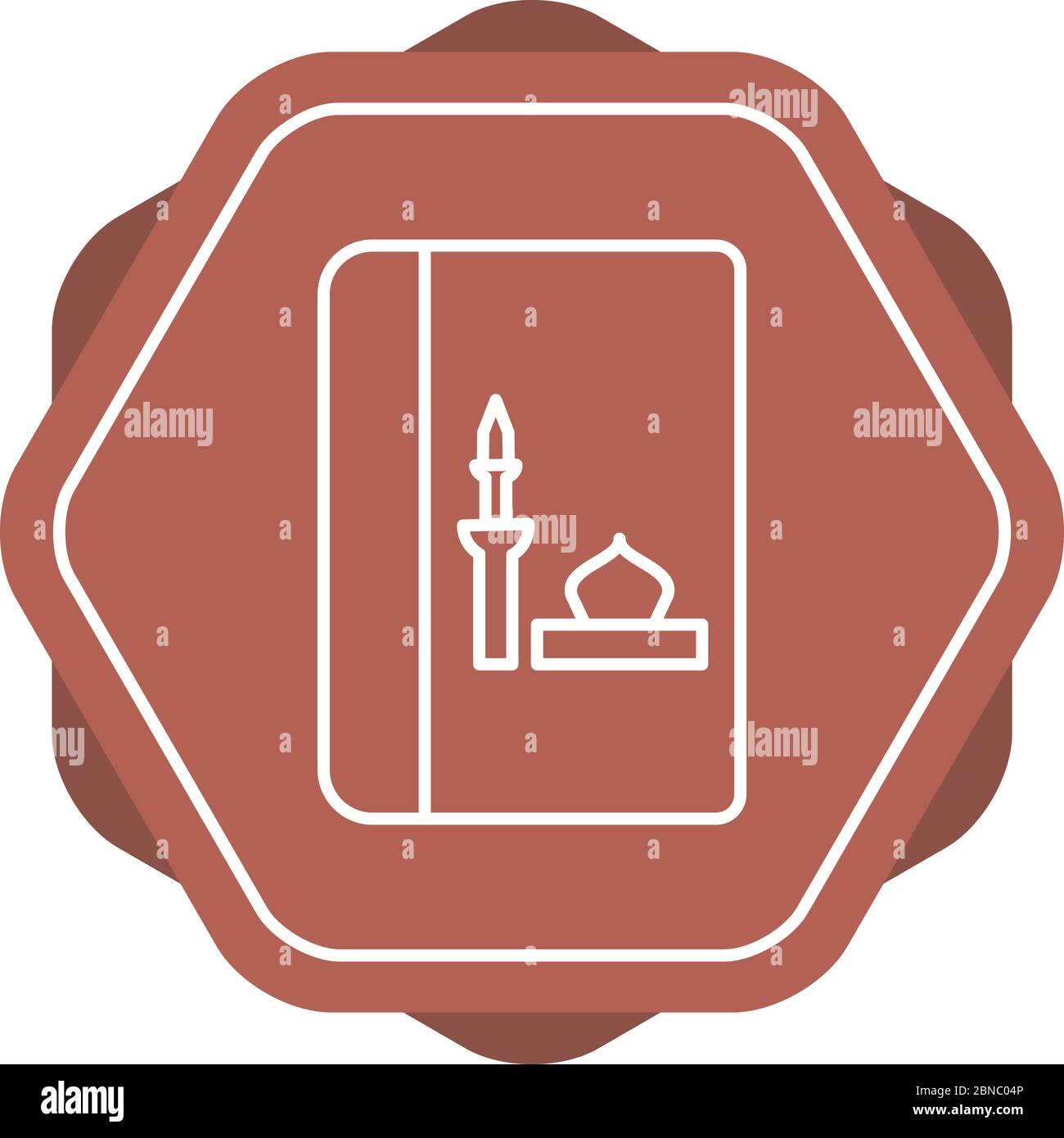 Beautiful Religious Book Line Vector Icon Stock Vector Image & Art - Alamy