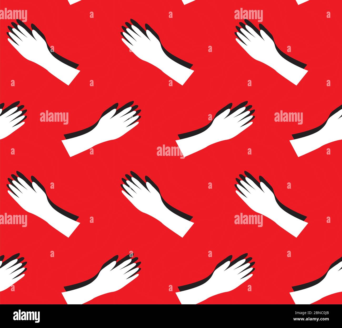 Wash your hands seamless pattern illustration Stock Vector