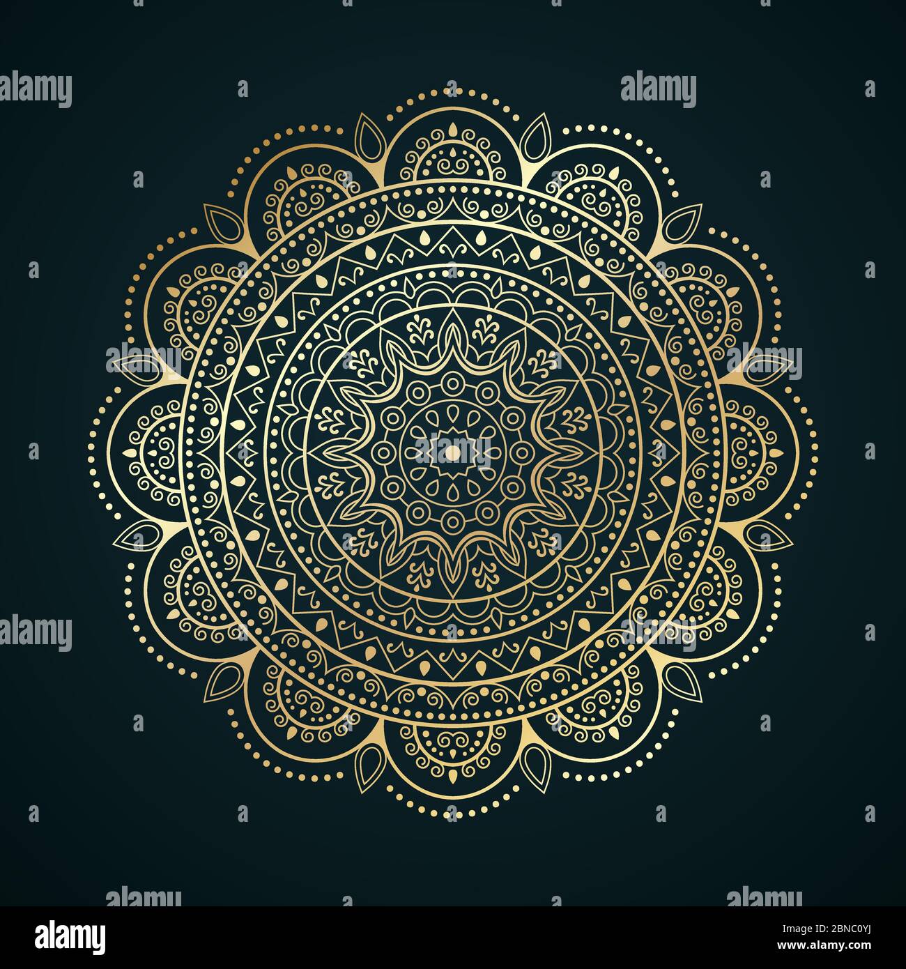 Radial Geometric Pattern Stock Vector