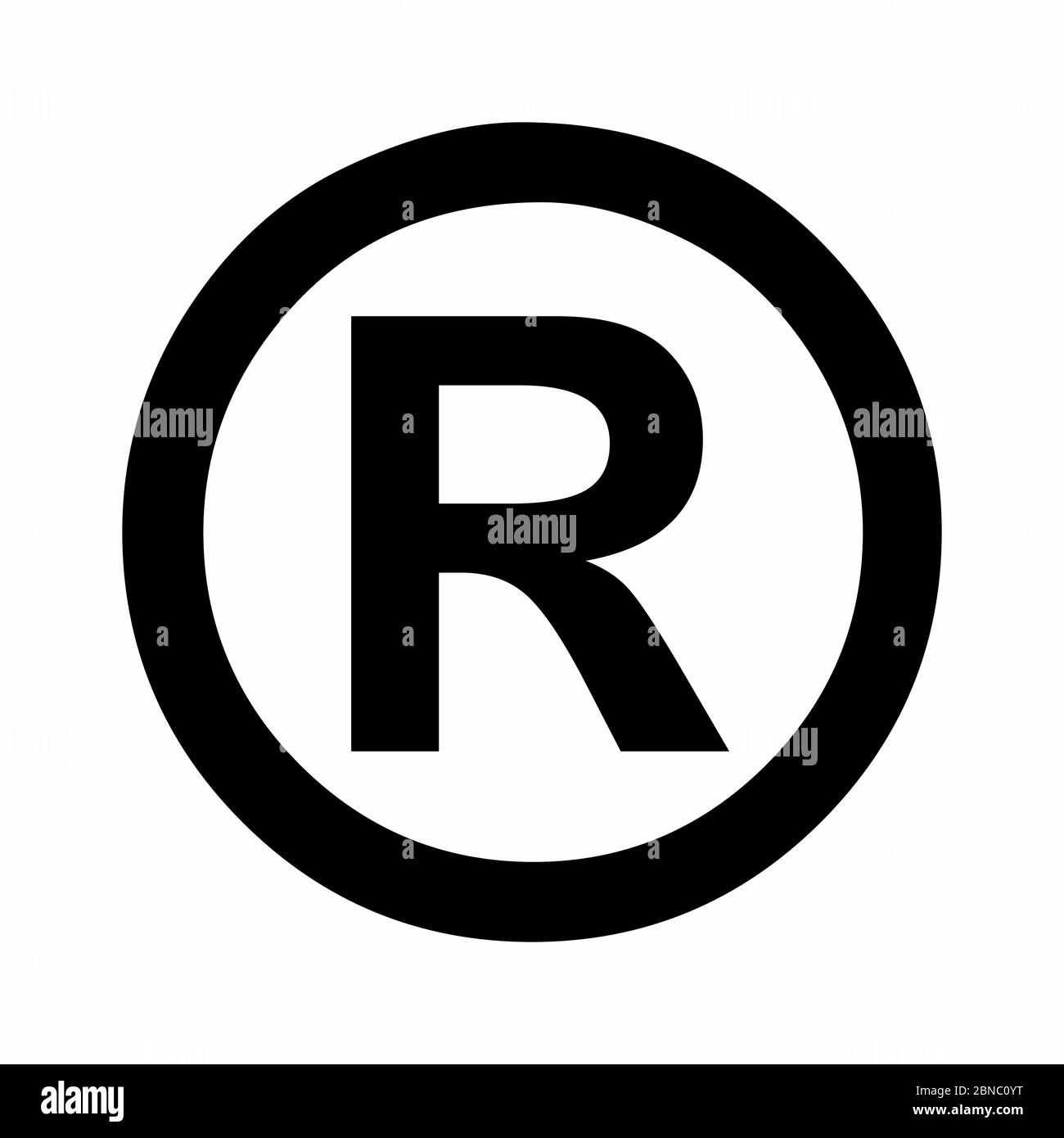 Registered trademark symbol Stock Vector