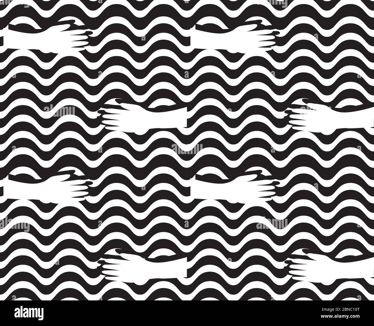 Wash your hands seamless pattern illustration Stock Vector
