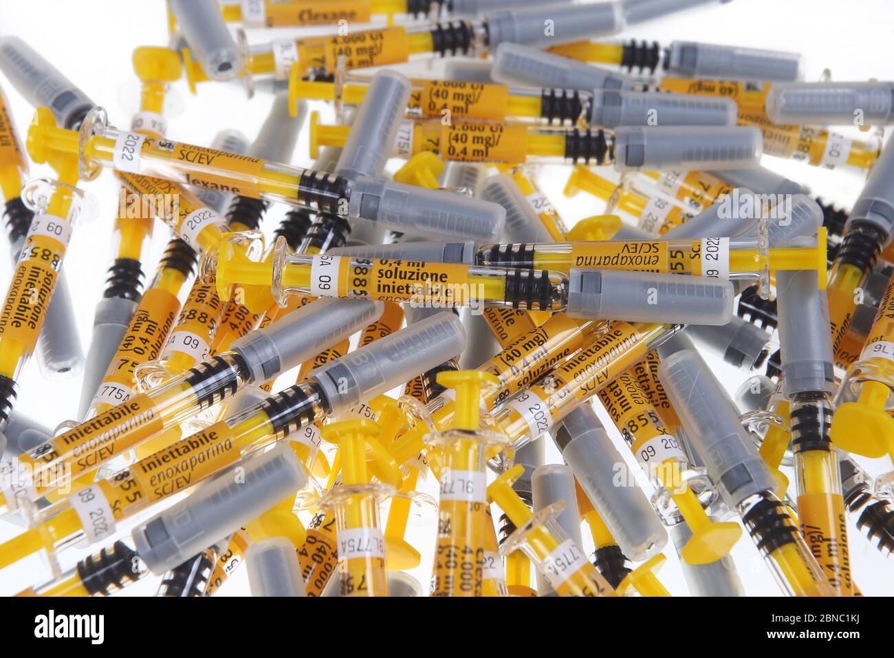 health heparin syringes (Clexane Stock Photo Alamy