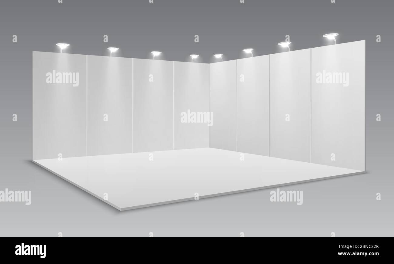 10 Blank Exhibition Stand Mockup Easy Edited