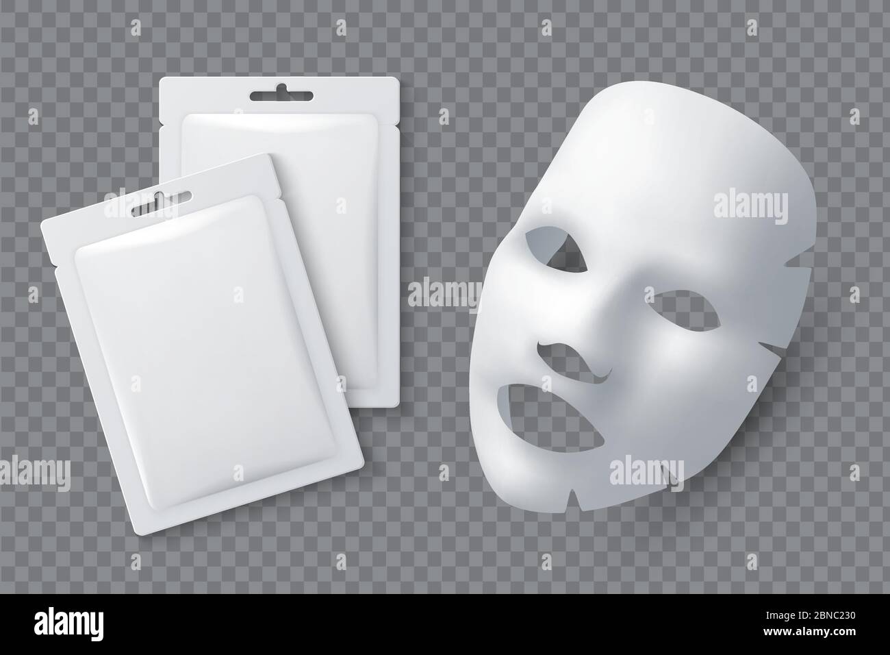 Face mask package Stock Vector Images Alamy