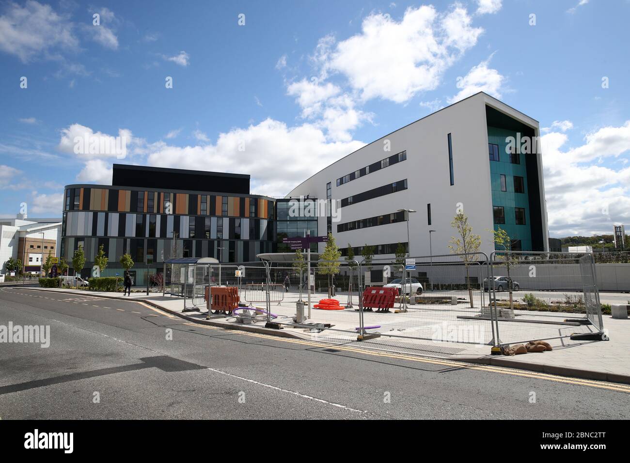 The view of the Royal Hospital for Children and Young People Edinburgh on the Little France campus. NHS Lothians' Department of Clinical Neurosciences (DCN) has been transferred into a purpose-built new home on the Little France campus in Edinburgh. Stock Photo