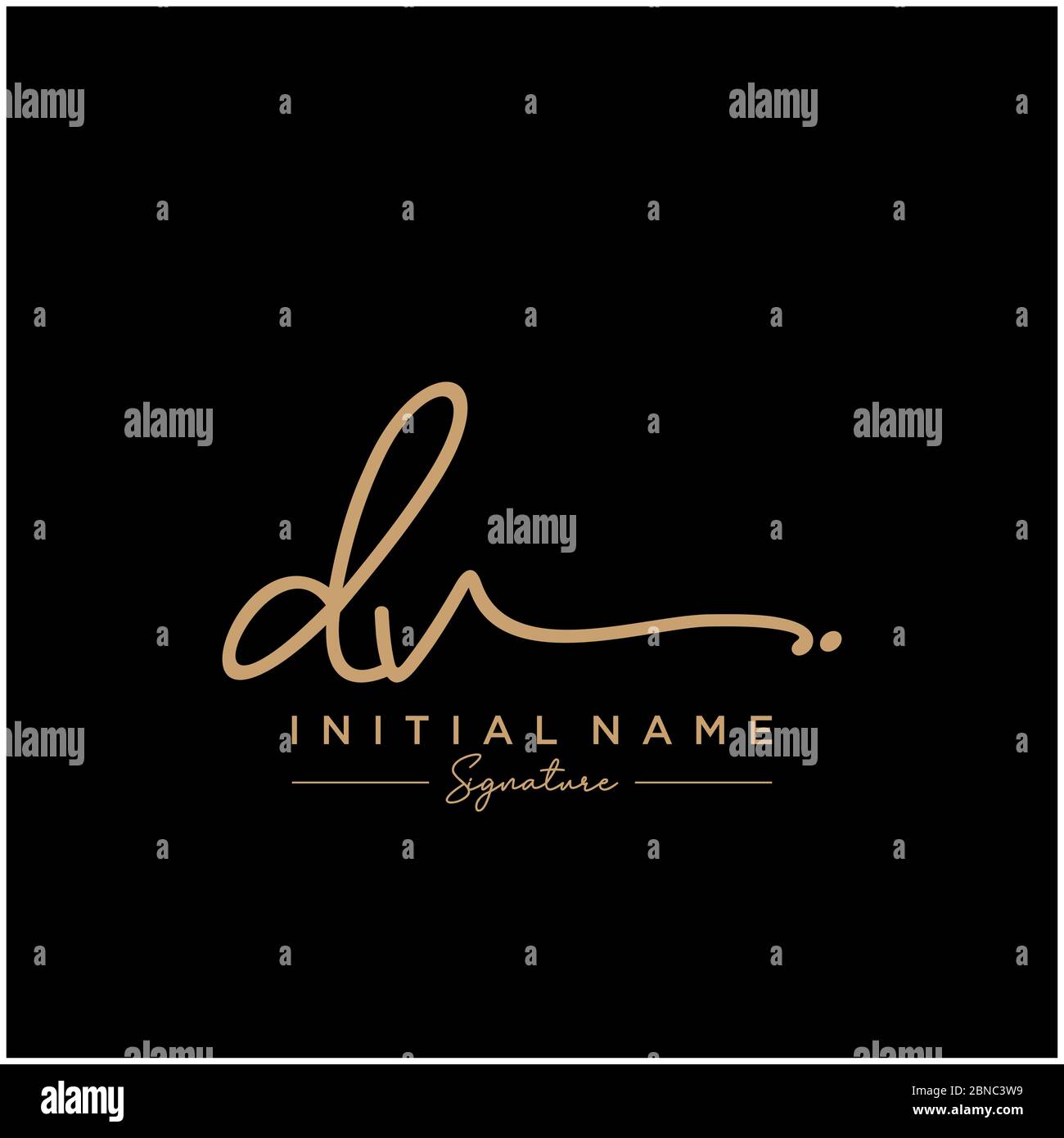 Letter DV Signature Logo Template Vector Stock Vector Image Art Alamy