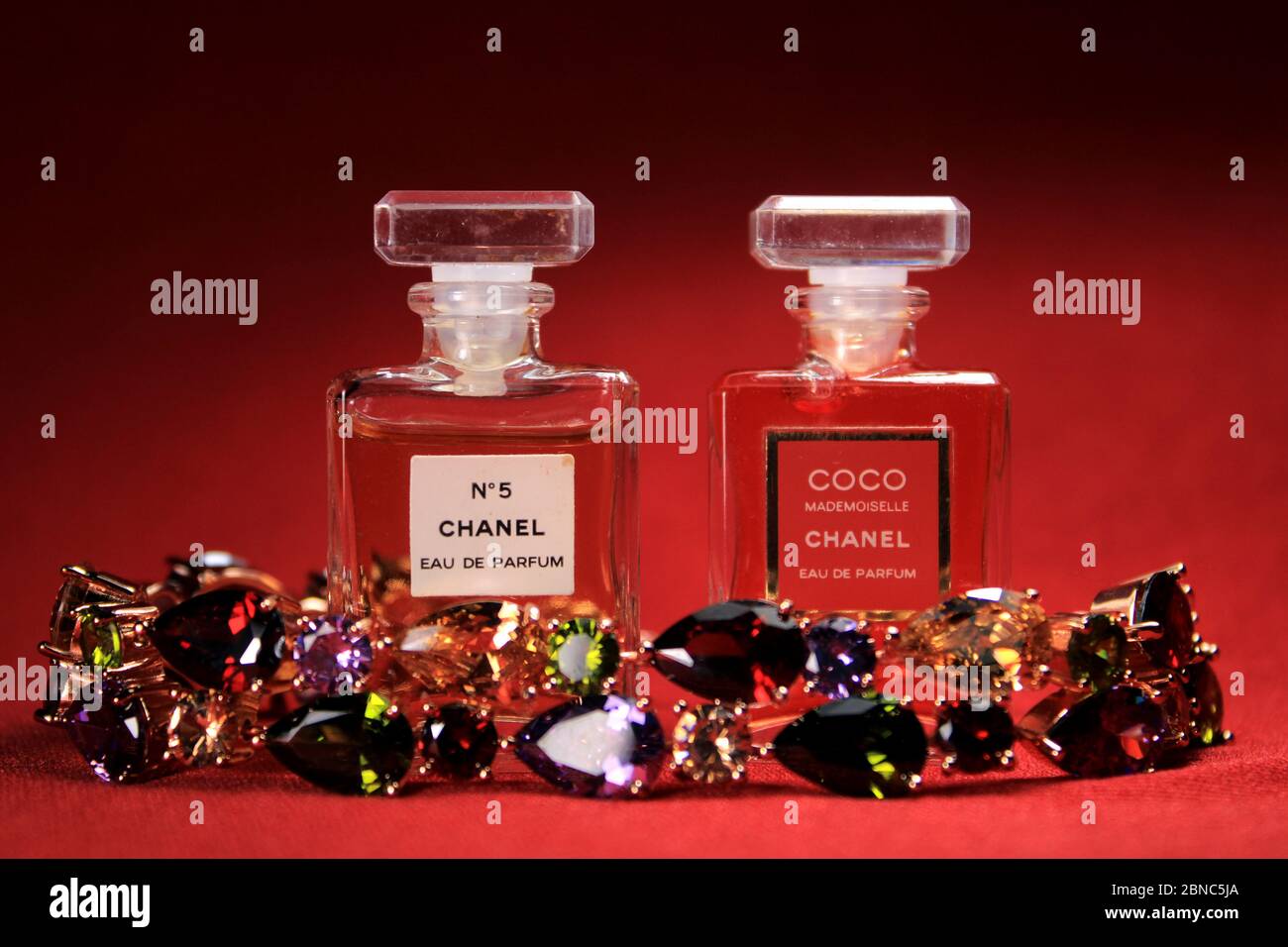 Kolkata, India on 13th May in 2020 : Chanel perfume bottles isolated on red  background. Different Chanel perfume products with female accessories Stock  Photo - Alamy