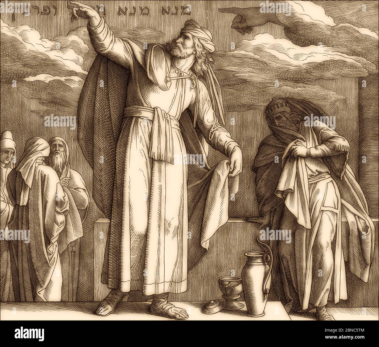 Daniel Interpreting the Writing on the Wall, Old Testament, by Julius ...
