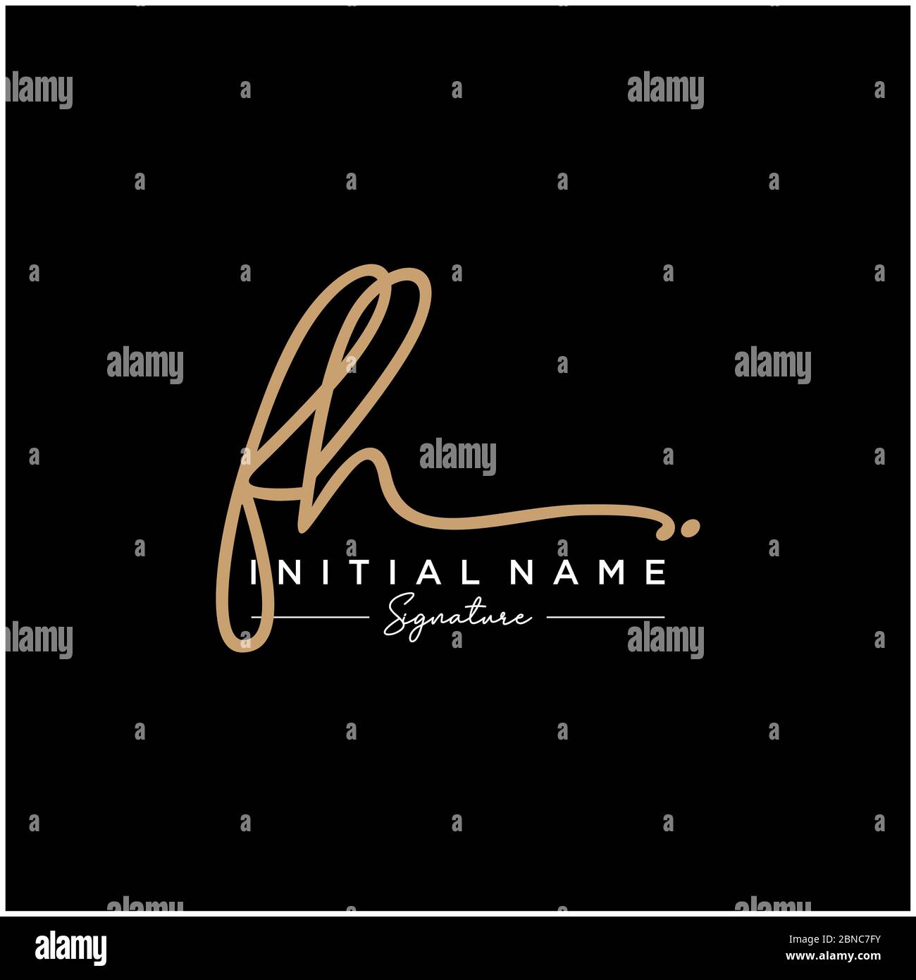 Letter fh vector vectors hi-res stock photography and images - Alamy