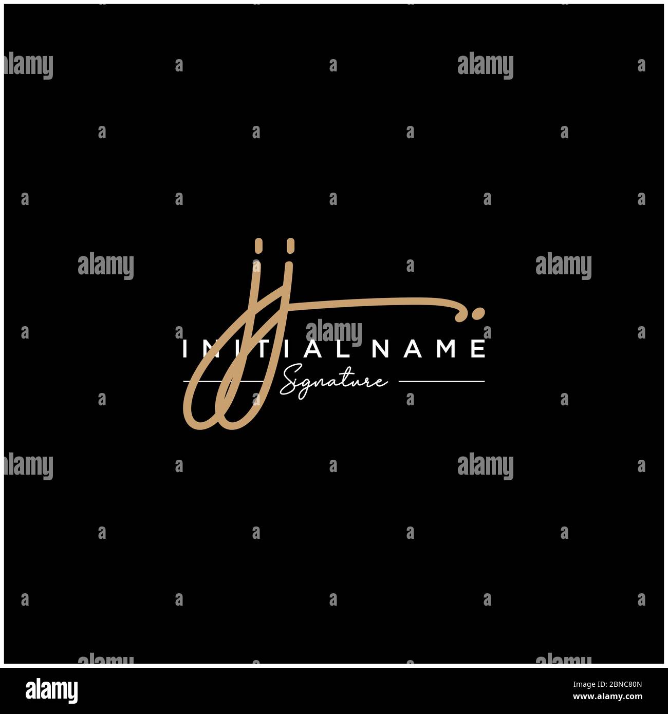 Letter JJ Signature Logo Template Vector Stock Vector Image & Art - Alamy