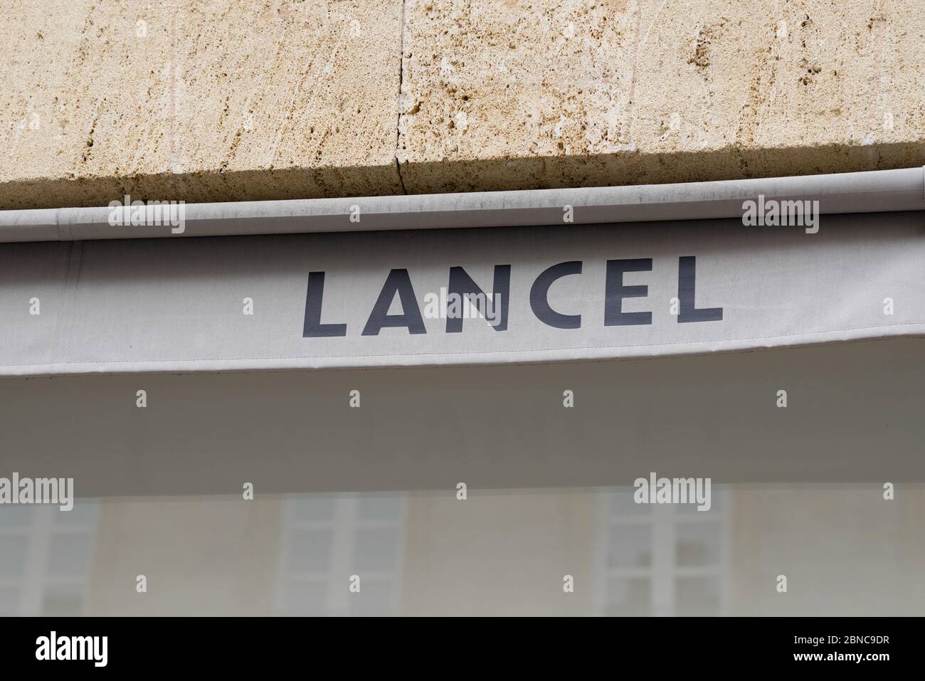 Bordeaux , Aquitaine / France - 05 12 2020 : Lancel logo store shop sign in street Stock Photo
