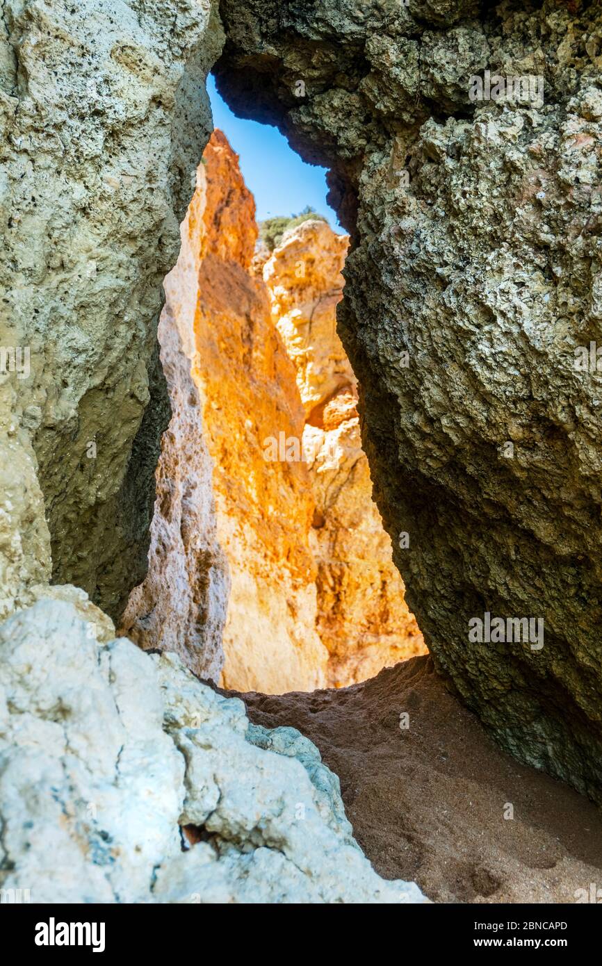Narrow Passage Between The Rocks High Resolution Stock Photography and ...