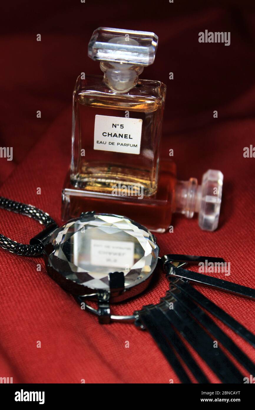 5 Chanel Perfume bottle. Paris. France – Stock Editorial Photo