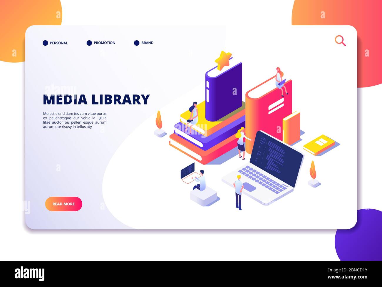 Online library isometric concept. People in bibliotheque, books laptops.  Reading technology electronic library vector landing page. Library media  isometric, book online illustration Stock Vector Image & Art - Alamy