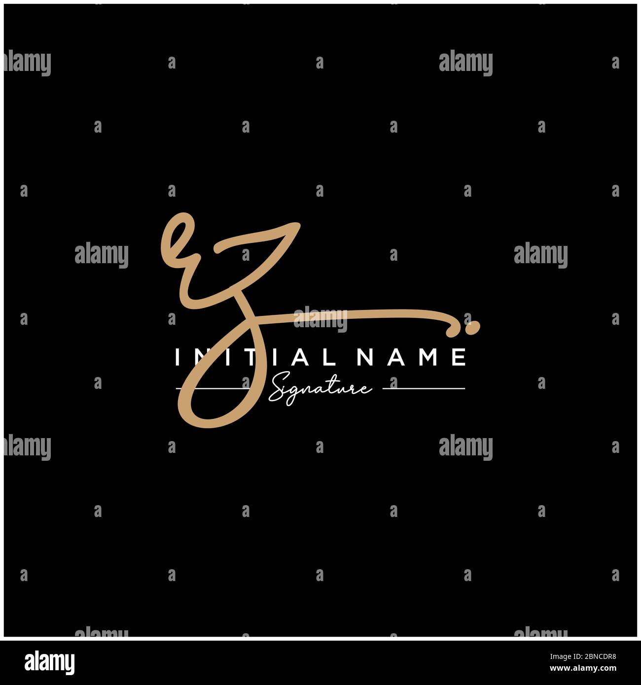 Letter RZ Signature Logo Template Vector Stock Vector Image & Art - Alamy