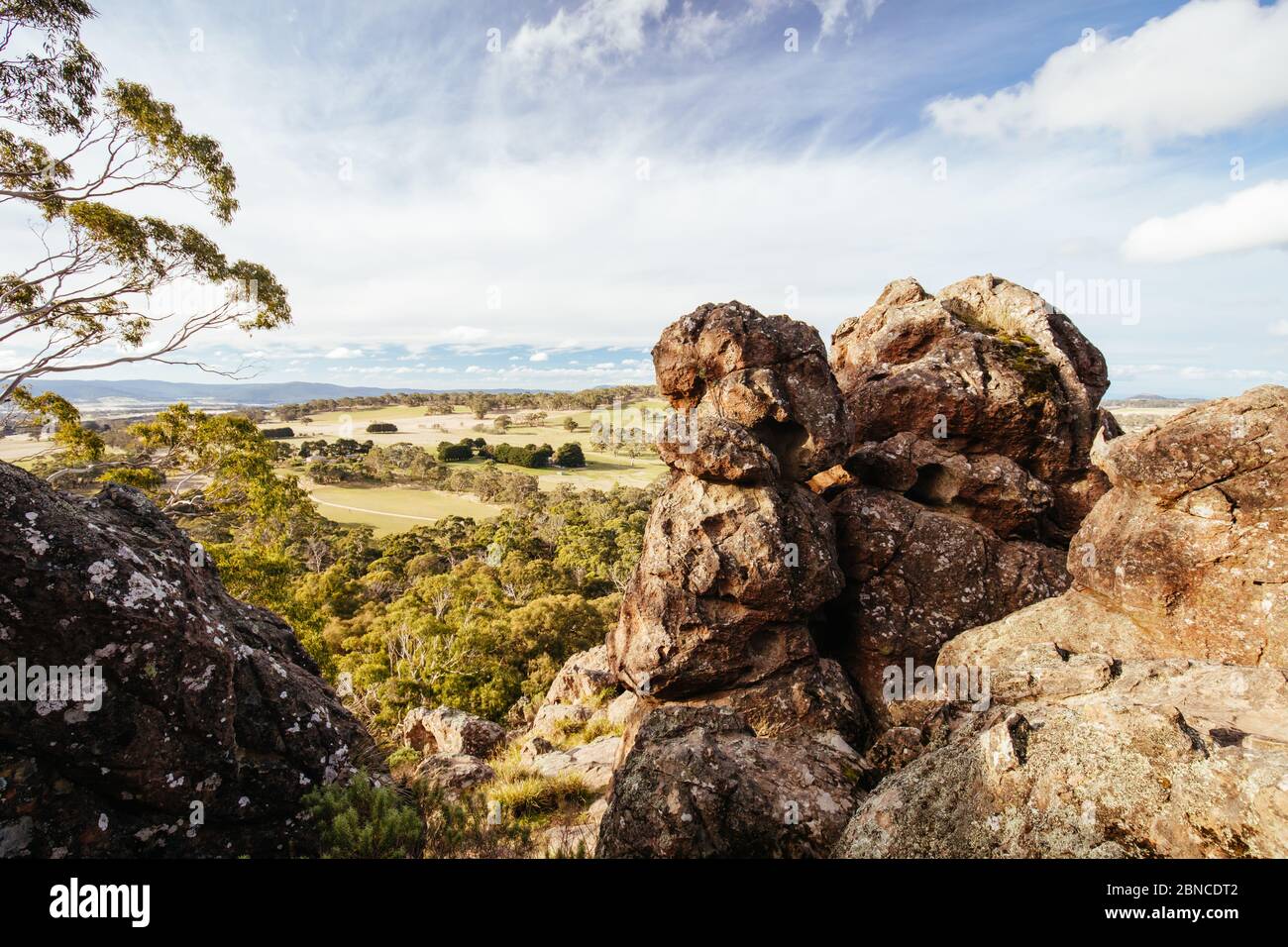 Hanging Rock in Macedon Ranges Australia Stock Photo Alamy