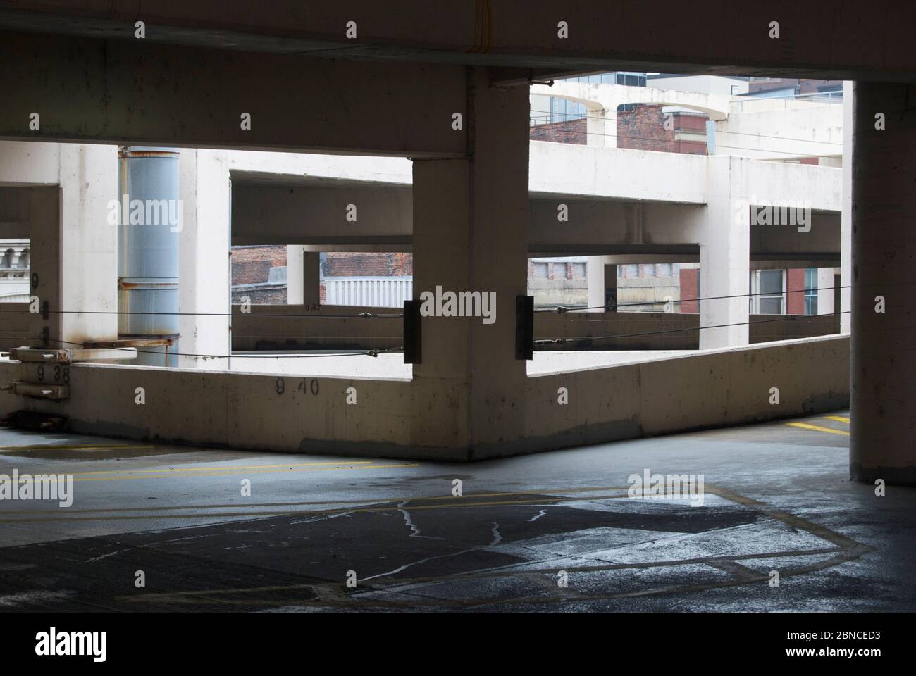 Parking garage Cincinnati Ohio Stock Photo Alamy