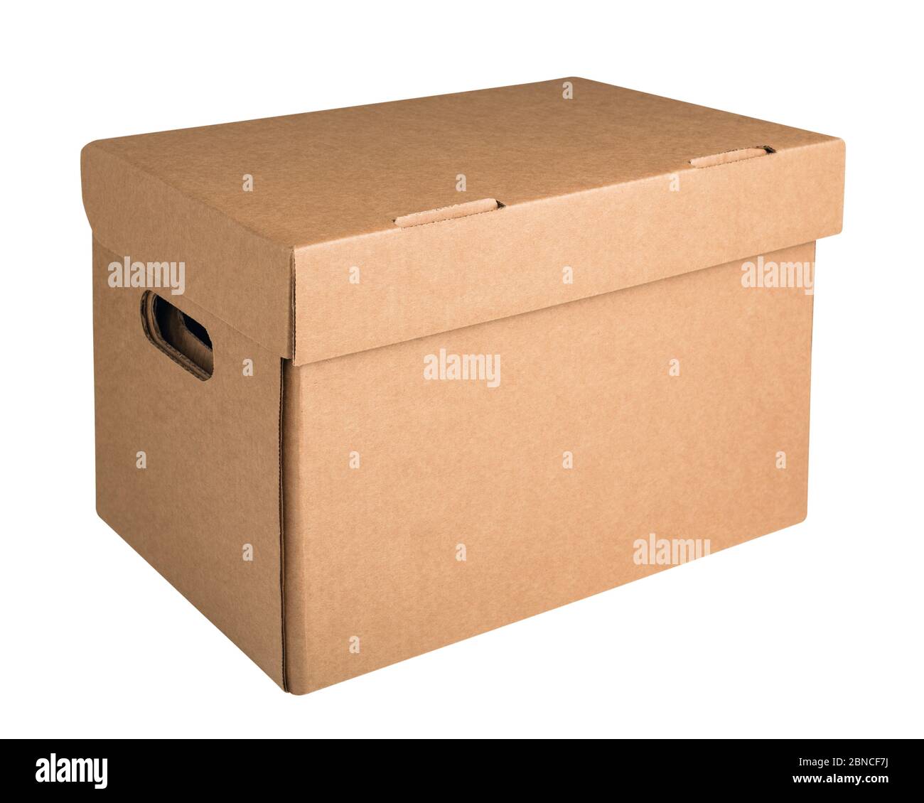 Corrugated cardboard box handle on hi-res stock photography and