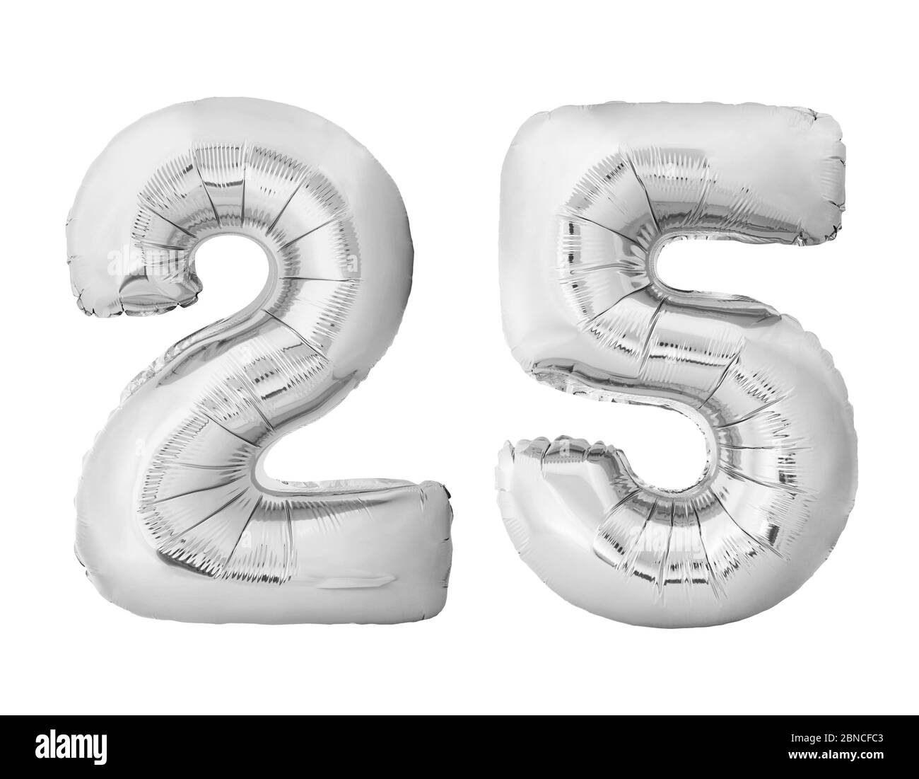 25 number balloons
