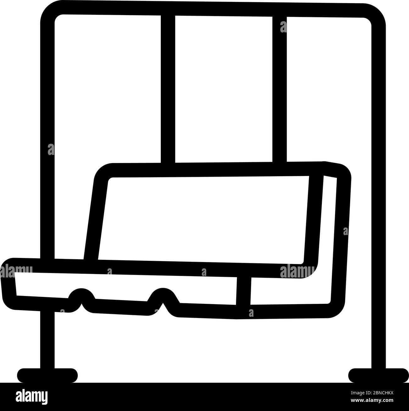 hanging swing in form of sofa icon vector outline illustration Stock Vector Image & Art Alamy