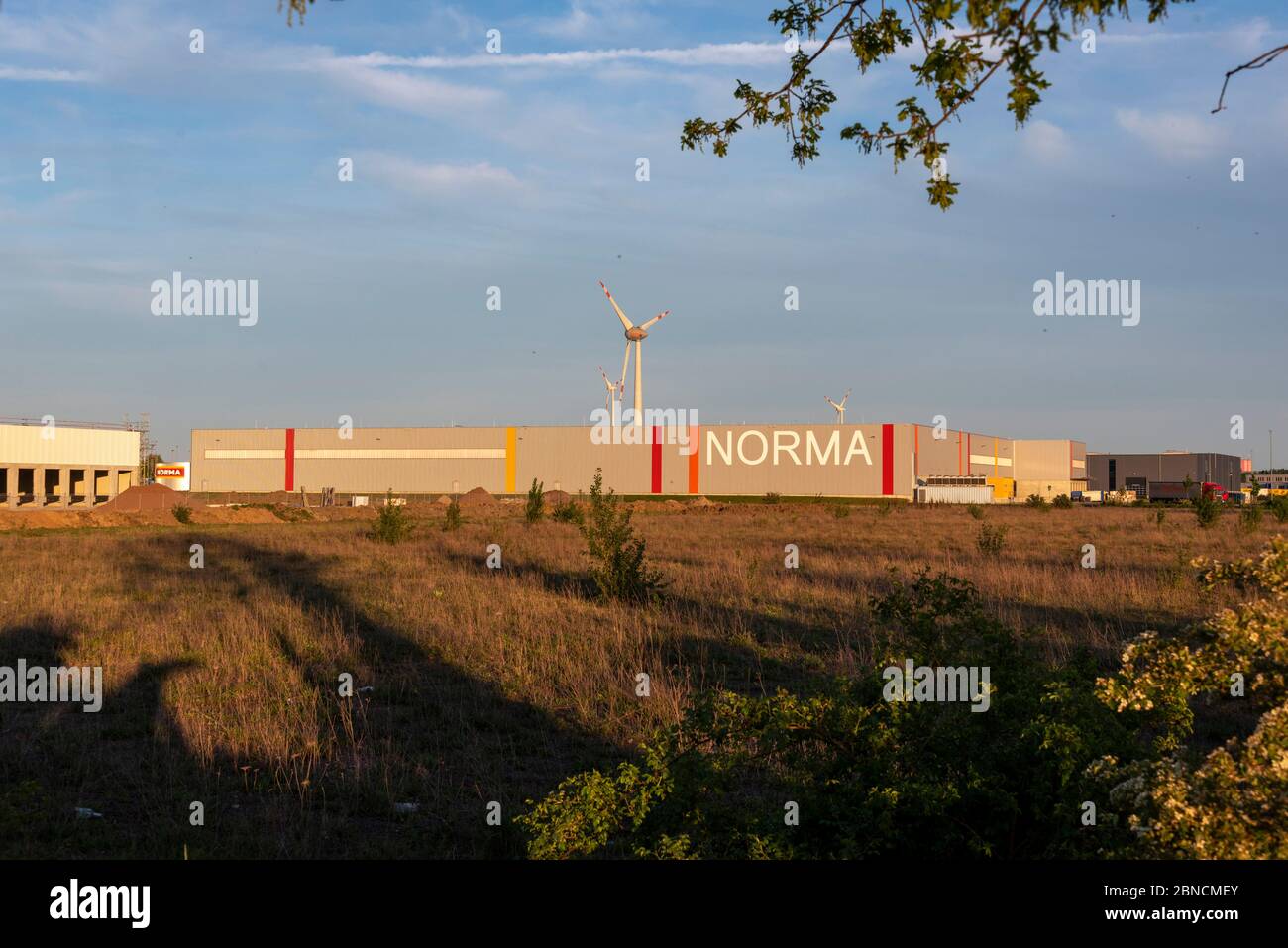 Magdeburg, Germany. 09th May, 2020. View of the logistics centre of the food discounter Norma in Magdeburg. Credit: Stephan Schulz/dpa-Zentralbild/ZB/dpa/Alamy Live News Stock Photo