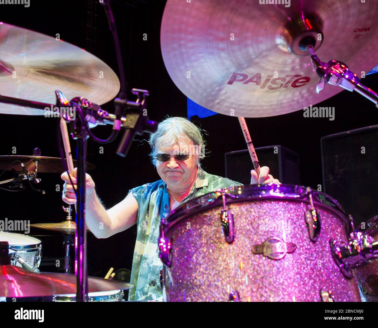 Drummer Ian Paice performs in concert with Deep Purple at the Hard Rock ...