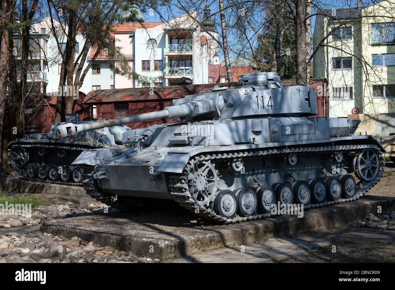 German gray Panzer IV tank Stock Photo Alamy