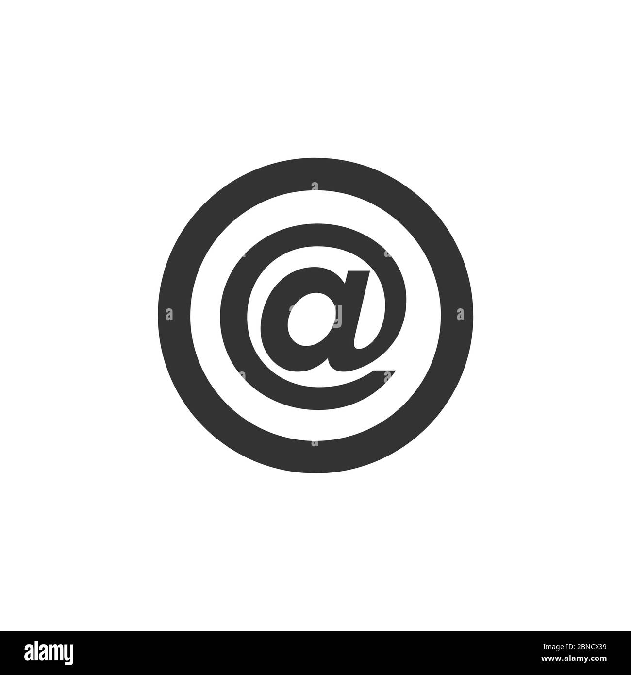Email Sign Logo Template Illustration Design. Vector EPS 10 Stock Photo