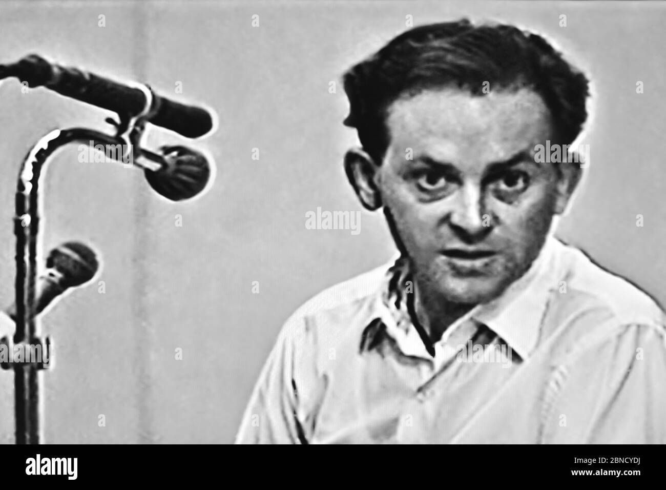 Yehuda Bacon testifying at the trial of Adolf Eichmann in the District Court of Jerusalem  07 June 1961 Stock Photo