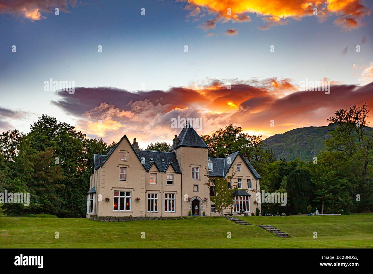 Glenfinnan House Hotel, Scotland Stock Photo Alamy