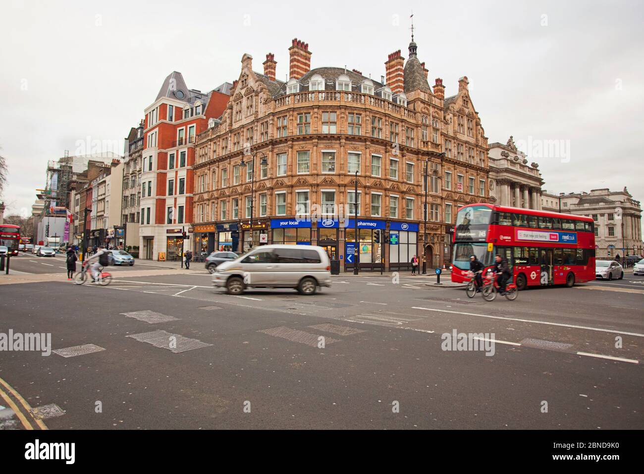 Street corner, London Stock Photo